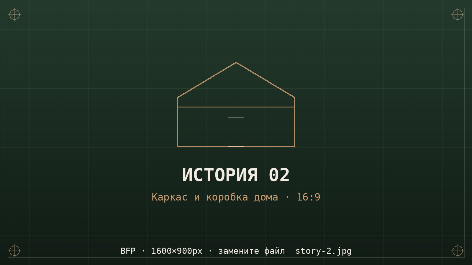 Этап строительства — каркас и коробка дома